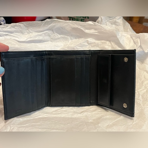 Authentic PRADA BLACK NYLON Trifold WALLET - Picture 2 of 8